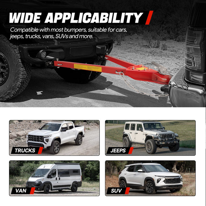 5000 lbs Carbon Steel Tow Bar <br>Universal