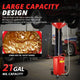 Portable 21 Gallon Waste Oil Drain Tank<br>Adjustable Heights Ranging From 38 to 65 in.