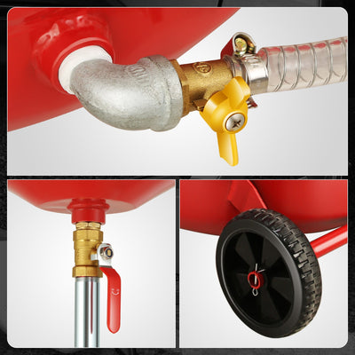 Portable 21 Gallon Waste Oil Drain Tank<br>Adjustable Heights Ranging From 38 to 65 in.
