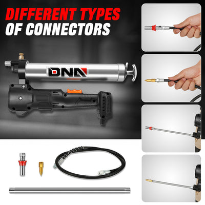 LED Indicator Light Cordless Lithium Grease Gun Kit<br>w/1 Charger, 21V Lithium Battery