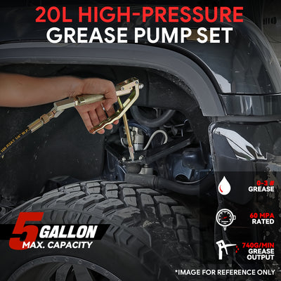 Leak-proof 5 Gallon Air Grease Pump<br>w/60 Mpa 13FT Hose