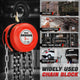 3 Ton Hand Chain Hoists w/Load Chain <br> Dimension ( in.): 6.7 L X 5.5 W X 10.7 H
