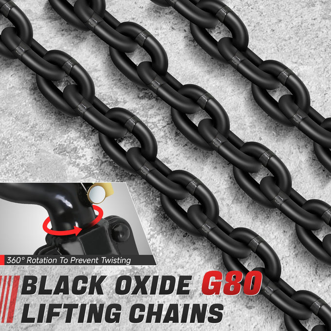 0.75 T  Lever Block W/10 ft. Chain Hoist & Hook <br> Dimnesion ( in. ): 5.9 L X 4.5 W X 17.5 H