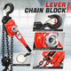 6 T Lever Block W/10 ft. Chain Hoist & Hook <br> Dimension ( in. ): 7.6 L X 5.7 W X 29 H