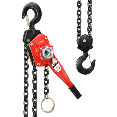 6 T Lever Block W/10 ft. Chain Hoist & Hook <br> Dimension ( in. ): 7.6 L X 5.7 W X 29 H