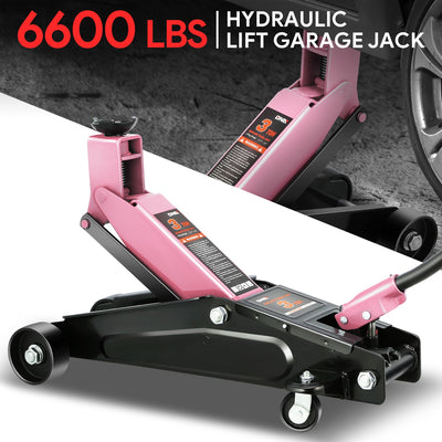 3 Ton Hydraulic Trolley Floor Jack <br> Lifting Height Range: 7.7 in. - 21 in.