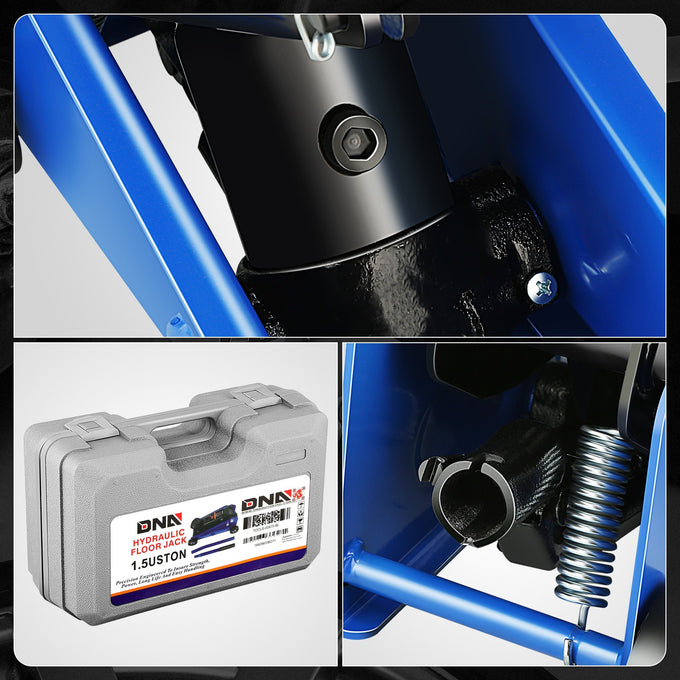1.5 Ton Floor Jack [ A Variety of color options] <br> Lifting Range: 5.5 to 15.35 in.