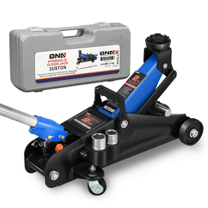 2-Ton Portability Hydraulic Floor Jack <br> Lifting Height of 5.1 and a Max. Height of 13 in.
