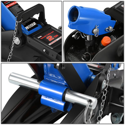2-Ton Portability Hydraulic Floor Jack <br> Lifting Height of 5.1 and a Max. Height of 13 in.