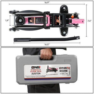 2-Ton Portability Hydraulic Floor Jack <br> Lifting Height of 5.1 and a Max. Height of 13 in.