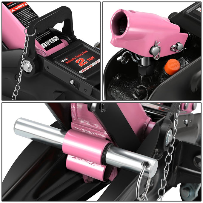 2-Ton Portability Hydraulic Floor Jack <br> Lifting Height of 5.1 and a Max. Height of 13 in.