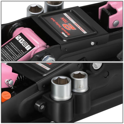 2-Ton Portability Hydraulic Floor Jack <br> Lifting Height of 5.1 and a Max. Height of 13 in.