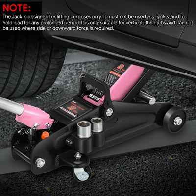 2-Ton Portability Hydraulic Floor Jack <br> Lifting Height of 5.1 and a Max. Height of 13 in.