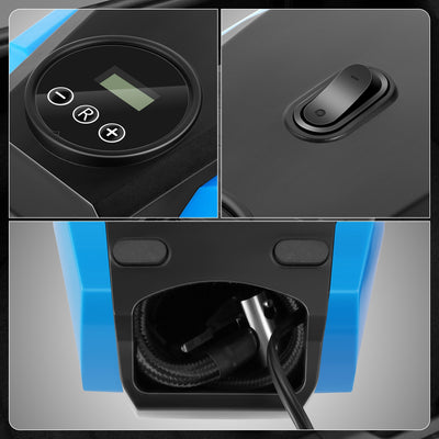 12V Digital Wireless Portable Air Pump<br>For Small Cars Tire Up To 50 PSI & 245 mm