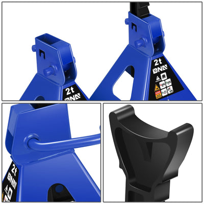 2-Piece 2 Ton Adjustable Jack Stand <br> Adjustable lift range:10.6 in. -15.5 in.