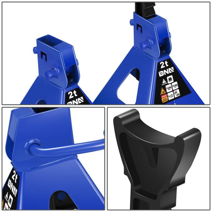 2-Piece 2 Ton Adjustable Jack Stand <br> Adjustable lift range:10.6 in. -15.5 in.
