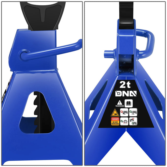 2-Piece 2 Ton Adjustable Jack Stand <br> Adjustable lift range:10.6 in. -15.5 in.
