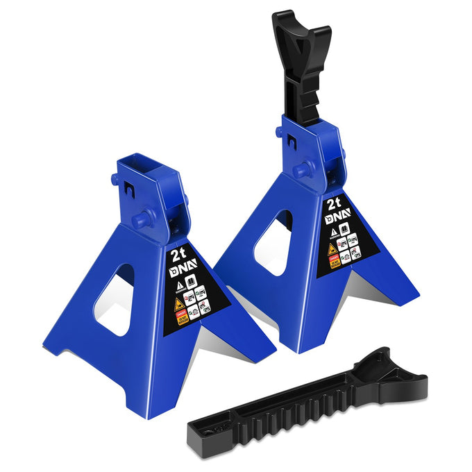 2-Piece 2 Ton Adjustable Jack Stand <br> Adjustable lift range:10.6 in. -15.5 in.