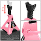 2-Piece 2 Ton Adjustable Jack Stand <br> Adjustable lift range:10.6 in. -15.5 in.