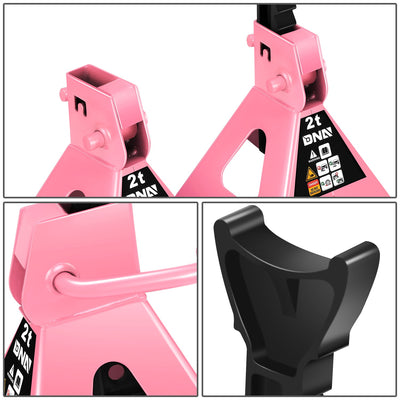 2-Piece 2 Ton Adjustable Jack Stand <br> Adjustable lift range:10.6 in. -15.5 in.