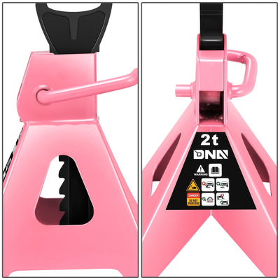 2-Piece 2 Ton Adjustable Jack Stand <br> Adjustable lift range:10.6 in. -15.5 in.