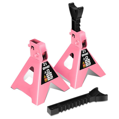2-Piece 2 Ton Adjustable Jack Stand <br> Adjustable lift range:10.6 in. -15.5 in.