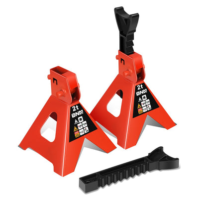 2-Piece 2 Ton Adjustable Jack Stand <br> Adjustable lift range:10.6 in. -15.5 in.