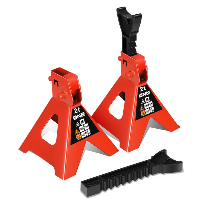 2-Piece 2 Ton Adjustable Jack Stand <br> Adjustable lift range:10.6 in. -15.5 in.
