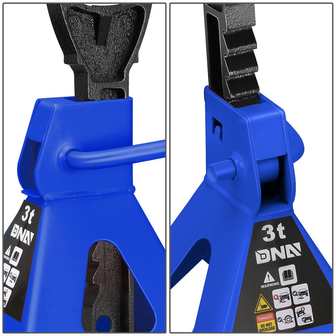 2-Piece 3 Ton Adjustable Jack Stand <br> Adjustable lift range:10.8 in. -15.7 in.