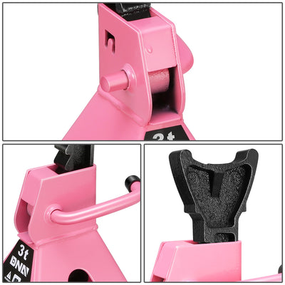 2-Piece 3 Ton Adjustable Jack Stand <br> Adjustable lift range:10.8 in. -15.7 in.