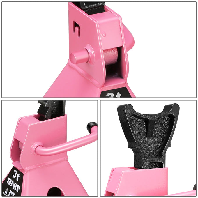2-Piece 3 Ton Adjustable Jack Stand <br> Adjustable lift range:10.8 in. -15.7 in.