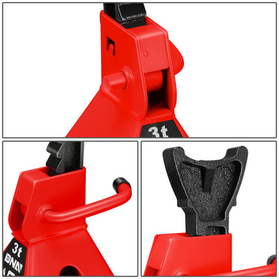 2-Piece 3 Ton Adjustable Jack Stand <br> Adjustable lift range:10.8 in. -15.7 in.