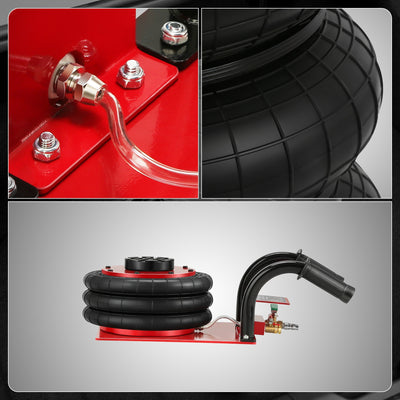 7700lbs 5.9 in. -15.7 in. Short Handle Air Bag Jack<br>w/5 Built Steel Tubes