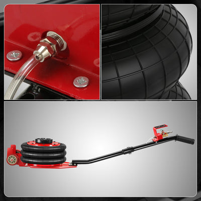 7700lbs 5.9 in. -15.7 in. Long Handle Air Bag Jack<br>w/5 Built Steel Tubes