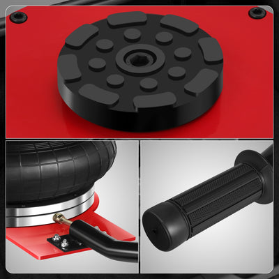 11000lbs 6.4 in. -15.7 in. Long Handle Air Bag Jack<br>w/5 Built Steel Tubes