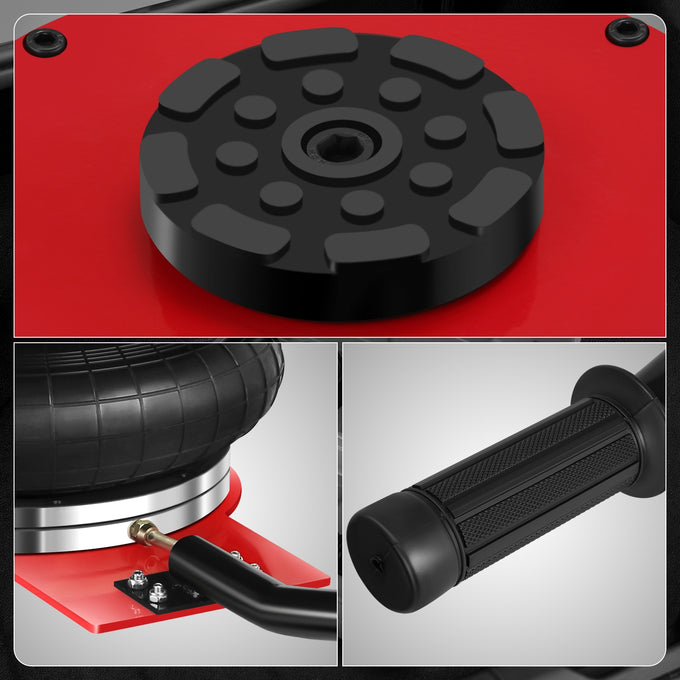 11000lbs 6.4 in. -15.7 in. Long Handle Air Bag Jack<br>w/5 Built Steel Tubes
