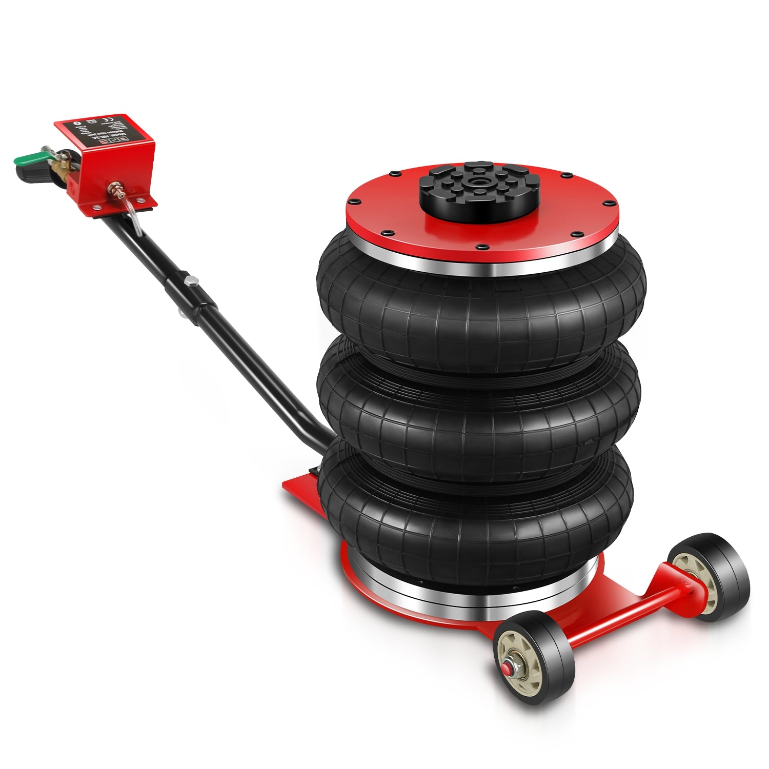 11000lbs 6.4 in. -15.7 in. Long Handle Air Bag Jack<br>w/5 Built Steel Tubes