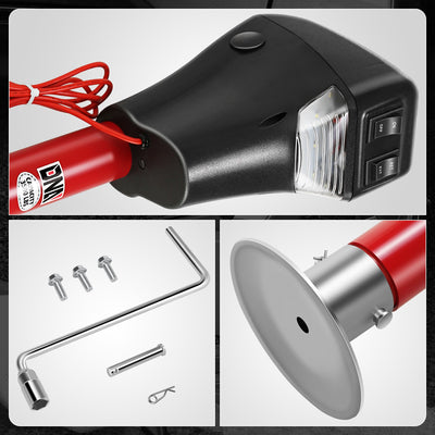 12V DC 3500lbs Electric Power Tongue Trailer Jack<br>Lifting Range To Be 31.5 in-50.2 in.