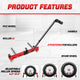 330lbs 6.5-24.5 in. Tire Wheel Dolly<br>3 Gear Adjustable Rollers For 6.5-24.5 in. Tires