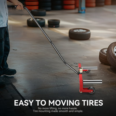 330lbs 6.5-24.5 in. Tire Wheel Dolly<br>3 Gear Adjustable Rollers For 6.5-24.5 in. Tires