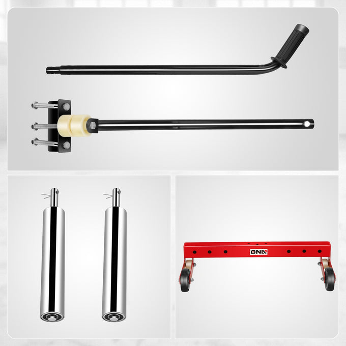 330lbs 6.5-24.5 in. Tire Wheel Dolly<br>3 Gear Adjustable Rollers For 6.5-24.5 in. Tires