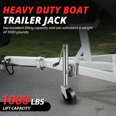 1000LBS Dual Wheel Tongue Trailer Tongue Jack<br>Lifting RangeTo Be 12.6â€?2.8 in.