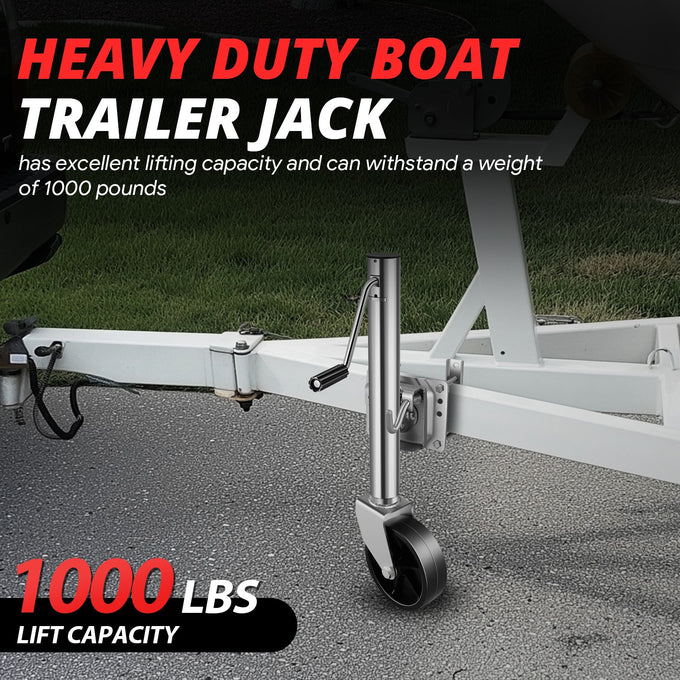 1000LBS Dual Wheel Tongue Trailer Tongue Jack<br>Lifting RangeTo Be 12.6â€?2.8 in.