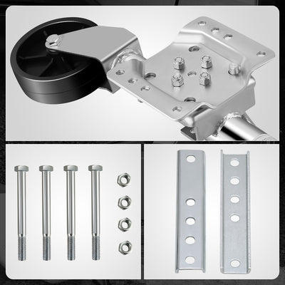 1000LBS Dual Wheel Tongue Trailer Tongue Jack<br>Lifting RangeTo Be 12.6â€?2.8 in.