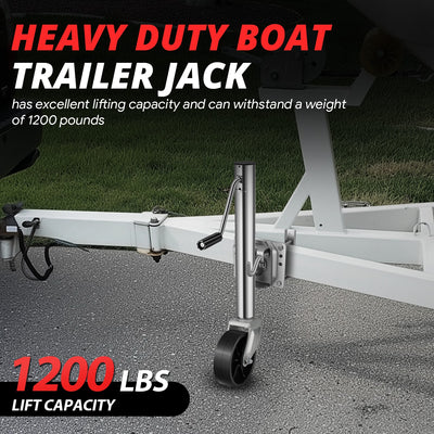 22.4-33.6 in. 1200lbs Dual Wheel Trailer Jack<br>Fits 1.96 to 4.52 in. Trailer Tongues
