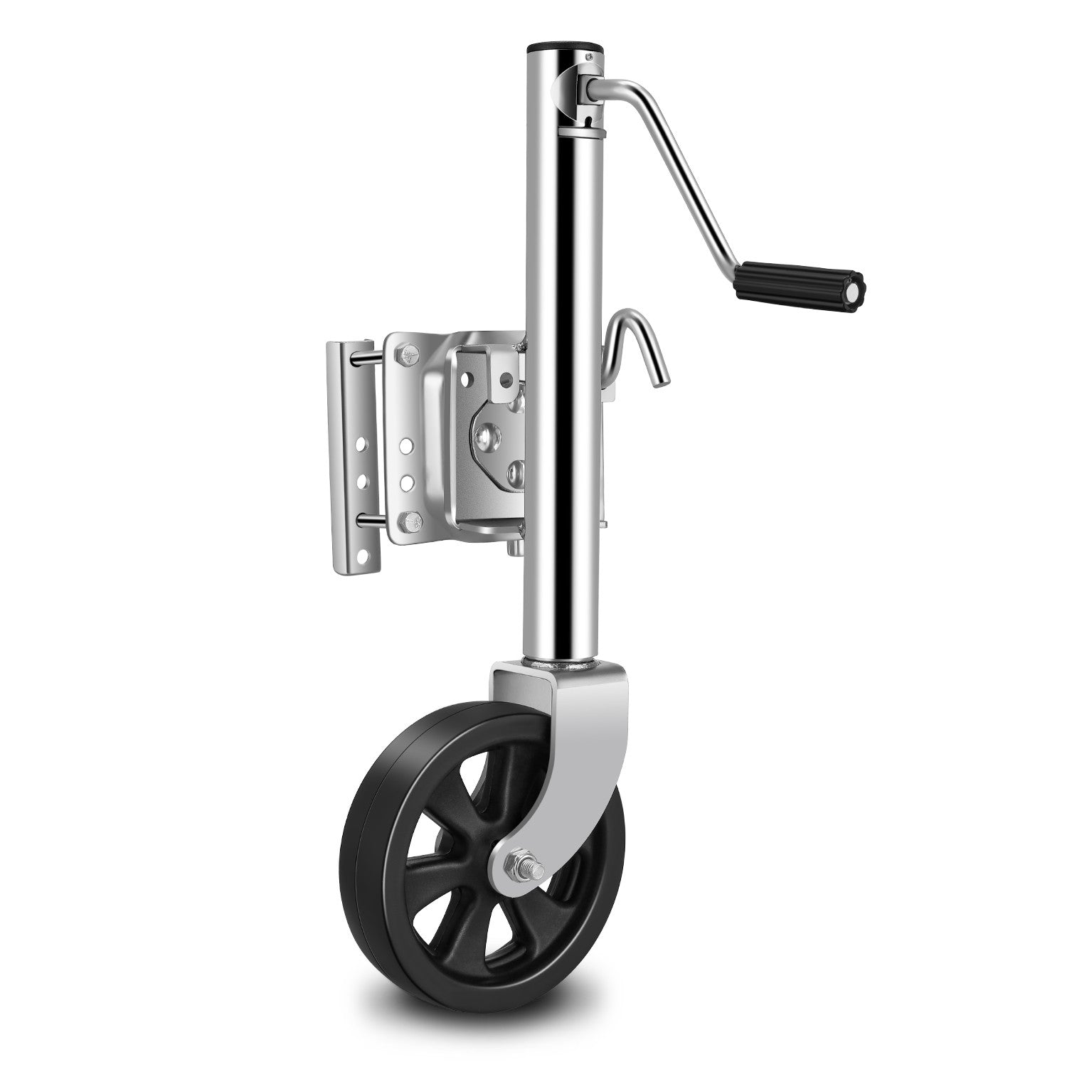 24.2-35.4 in. 1500lbs Dual Wheel Trailer Jack<br>Fits 1.96 to 4.52 in. Trailer Tongues