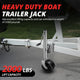 26-37 in. 2000lbs Dual Wheel Trailer Jack<br>Fits 1.96 to 4.52 in. Trailer Tongues