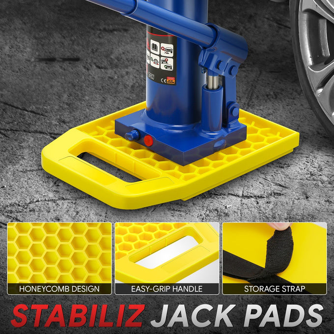 4pc Stabilizing Jack Pads <br> 8.8 in. x 6.5 in.