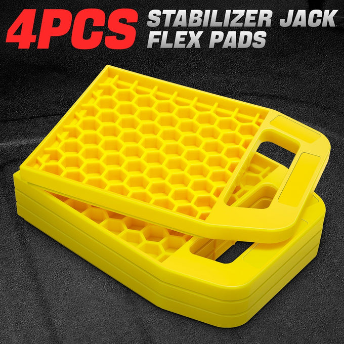 4pc Stabilizing Jack Pads <br> 8.8 in. x 6.5 in.