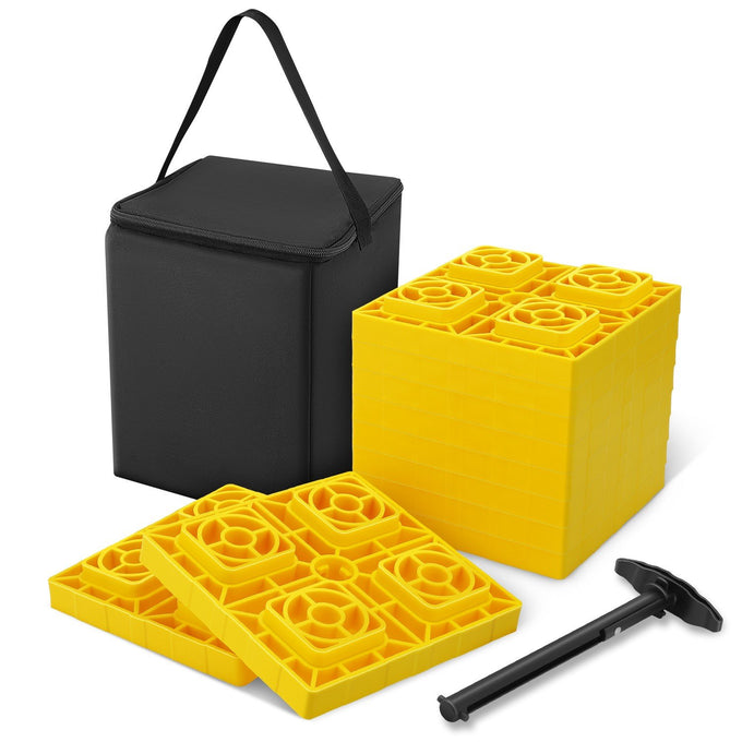 10Pc Wheels RV leveling block <br> 8.54 in. x 8.54 in. x 1 in.